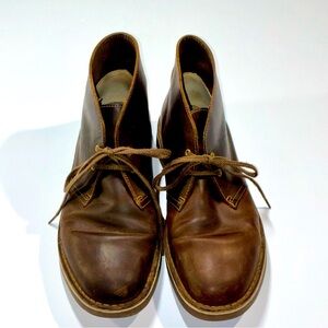 Men's Clarks Desert Chukka Boot Lace Up Beeswax Leather Size 9